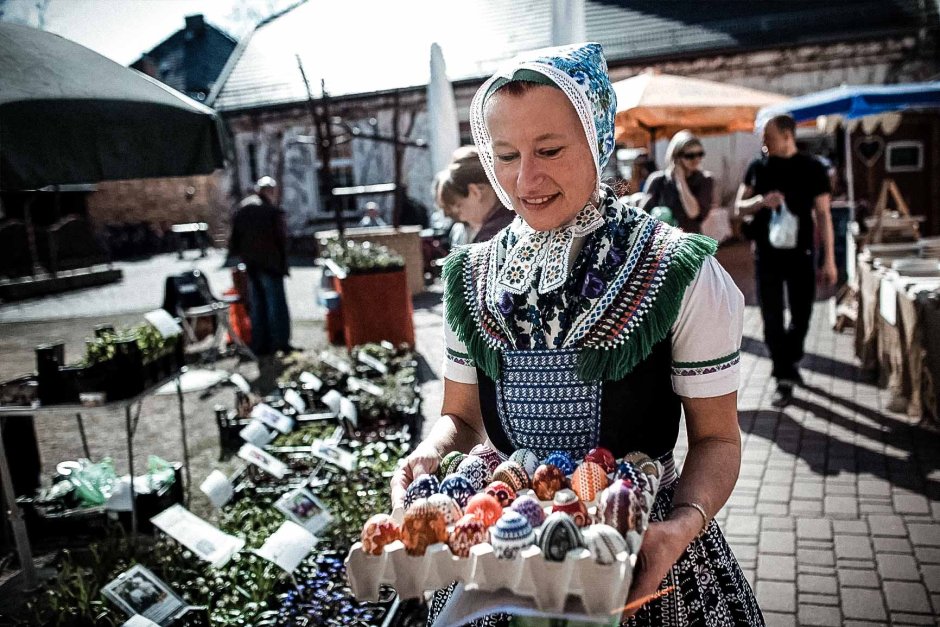 Лужицкие сербы пасхальные яйца