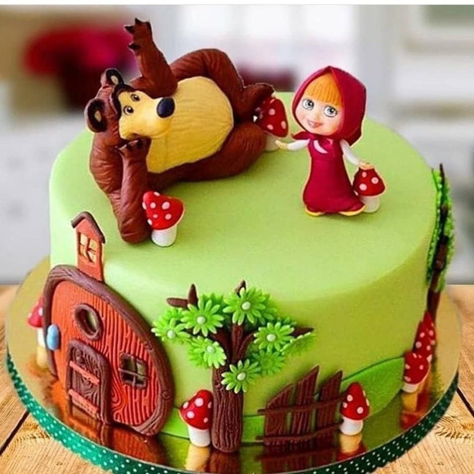 Детский торт Маша и медведь