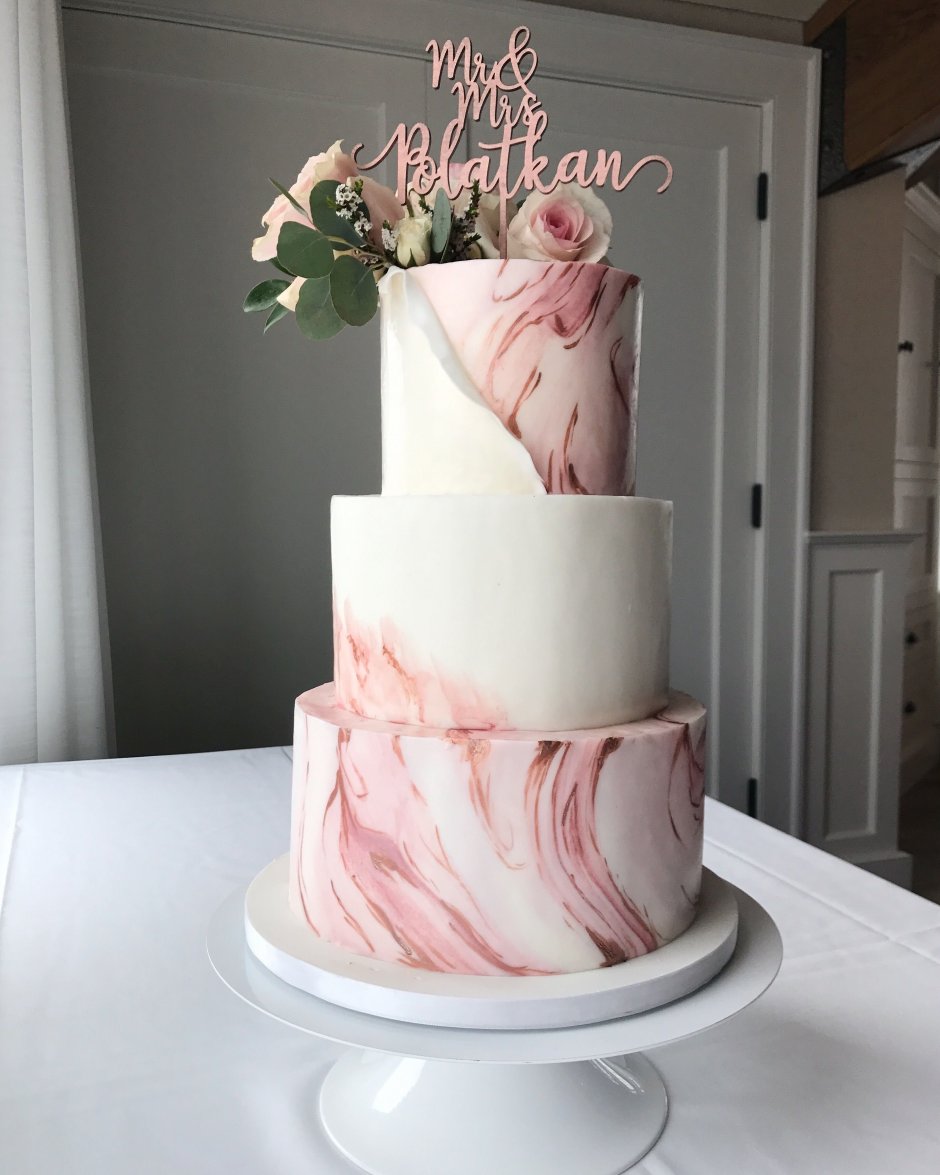 Свадебный торт мрамор