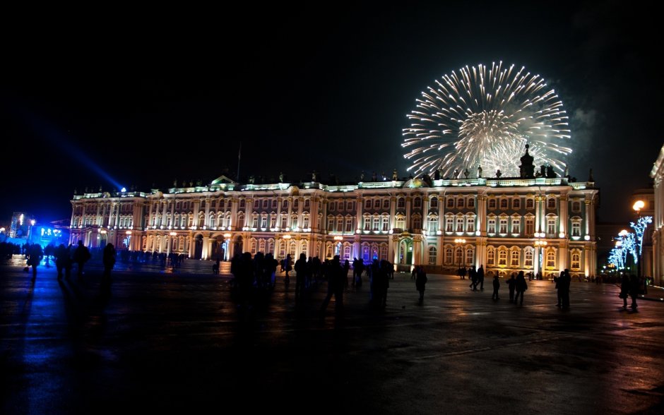 Новогодний Санкт-Петербург зимний дворец