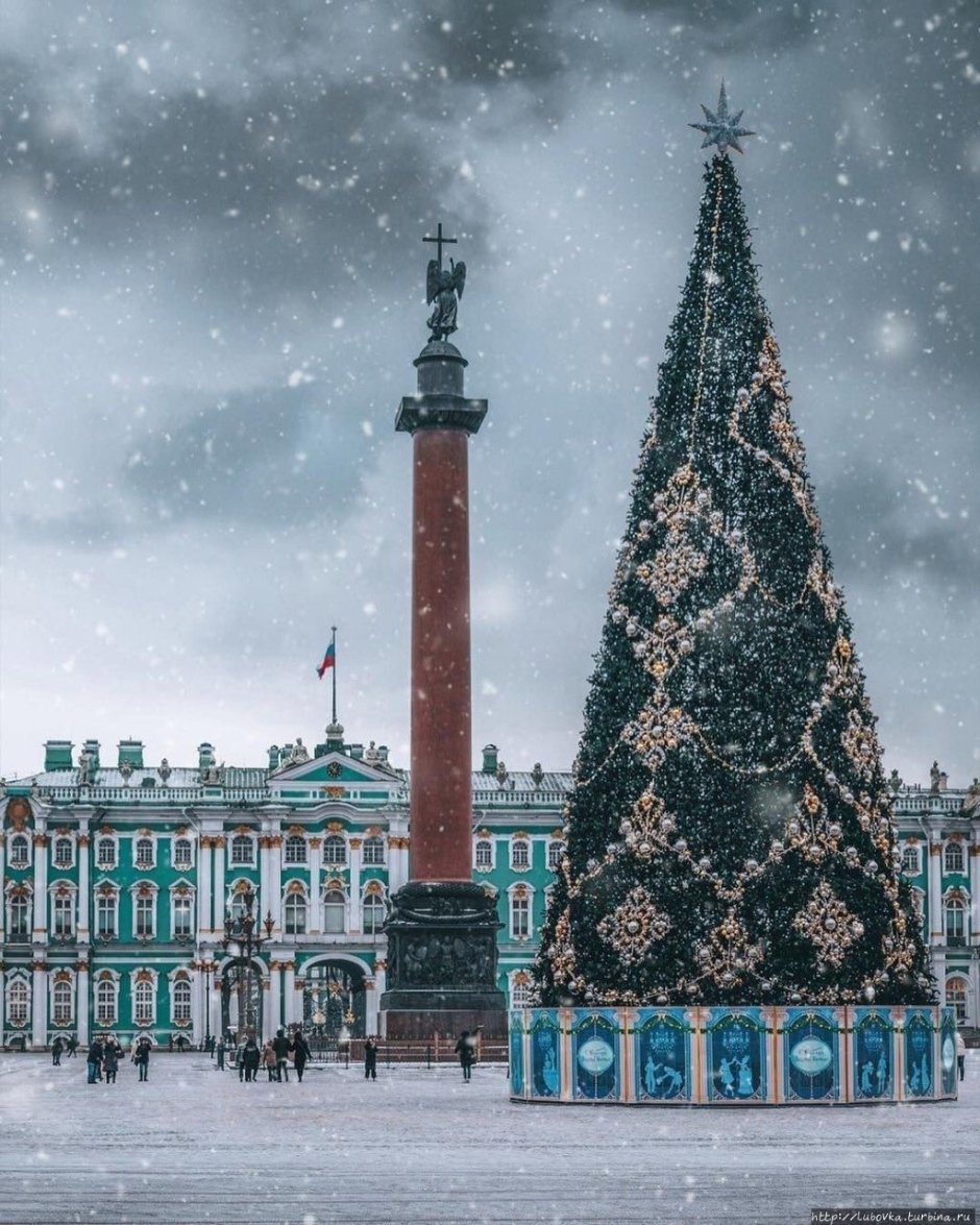 Дворцовая площадь в Санкт-Петербурге елка
