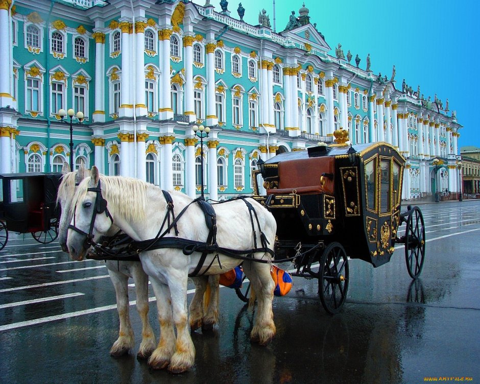 Санкт-Петербург зимний дворец карета