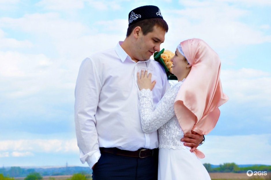 Мусульманская открытка с днем свадьбы