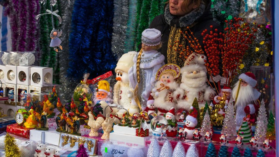 Петровский Пассаж новогодний базар