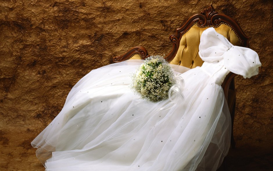 Текстура свадебного платья