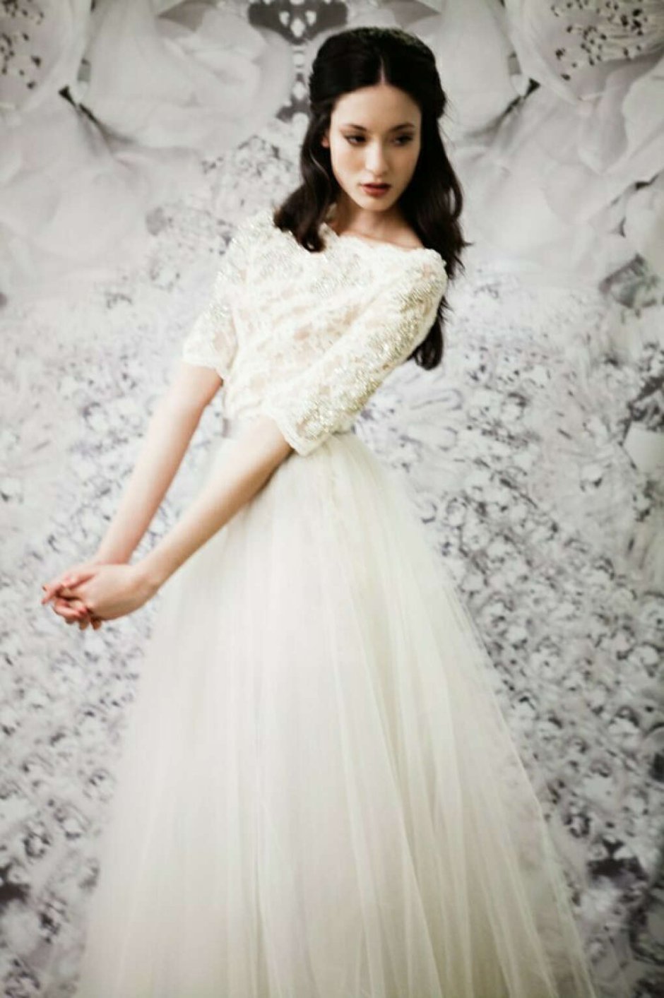 Зимние красивые Свадебные платья с рукавами