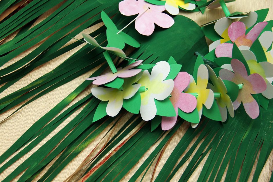 Цветы для гавайской вечеринки