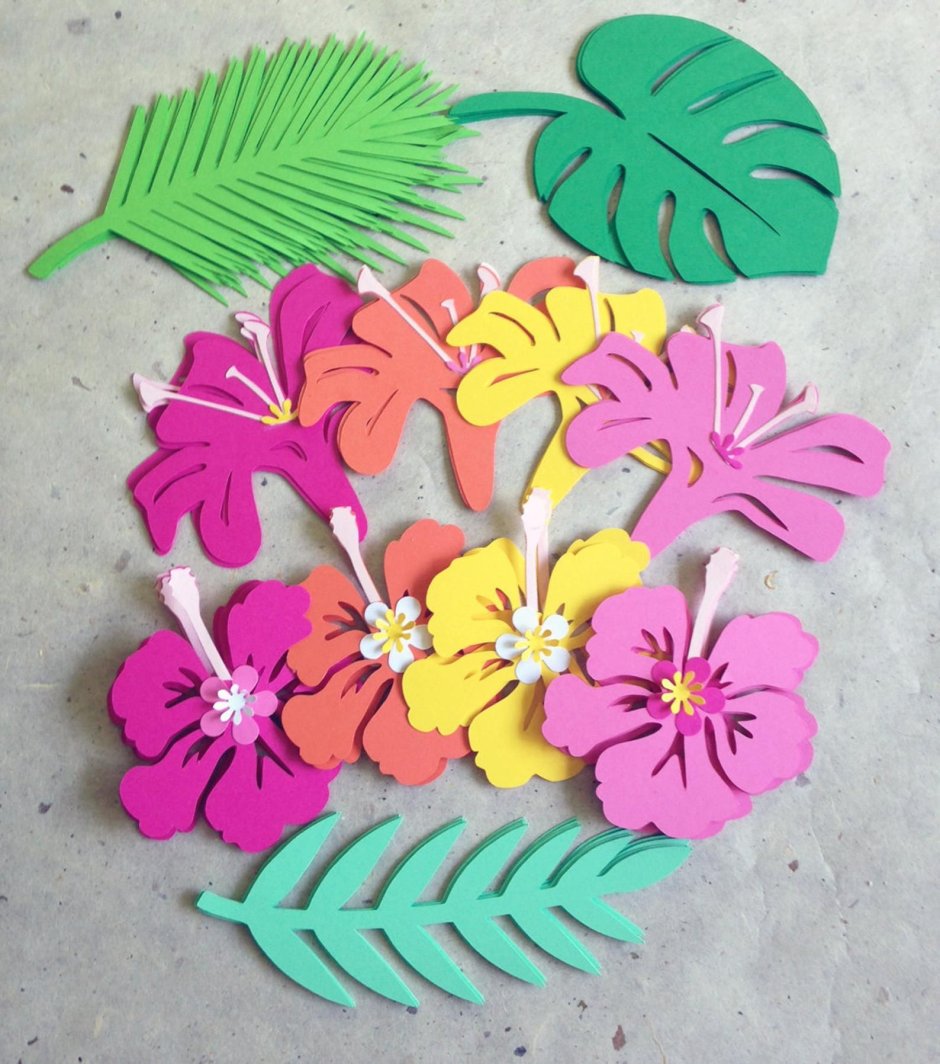 Цветы для гавайской вечеринки