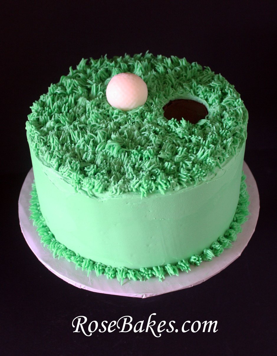 Зеленый торт для девочки
