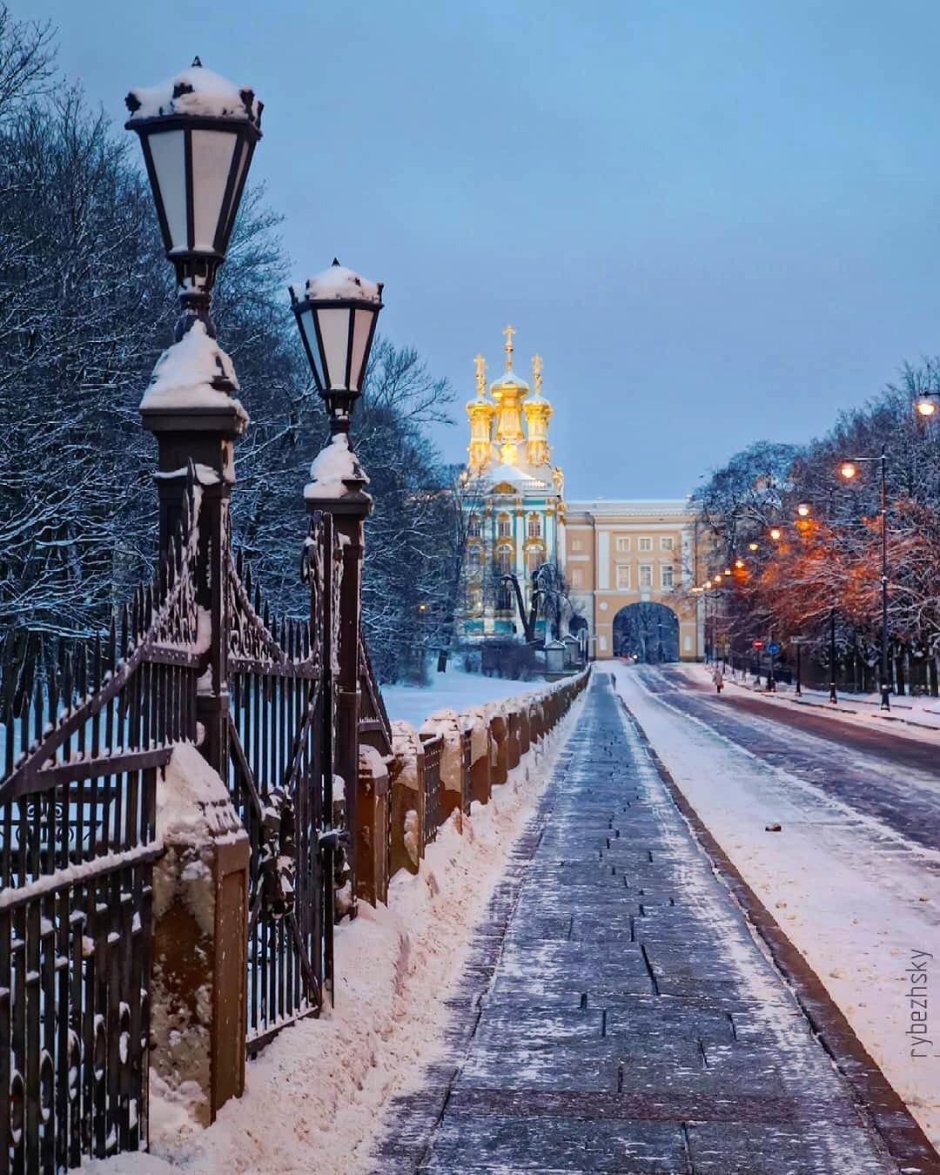 Пушкин Царское село зимой