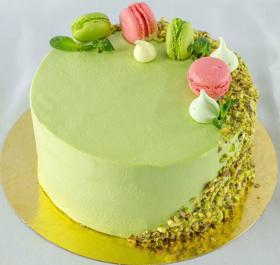 Муссовый торт зеленый