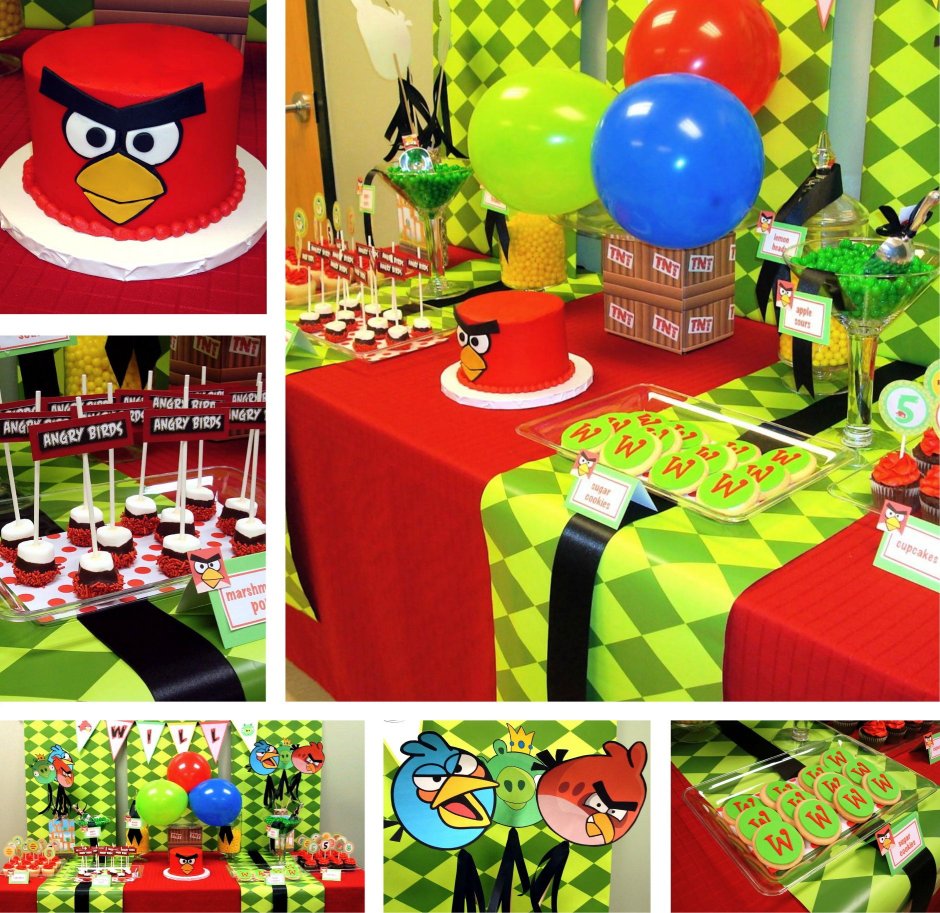 День рождения в стиле Angry Birds