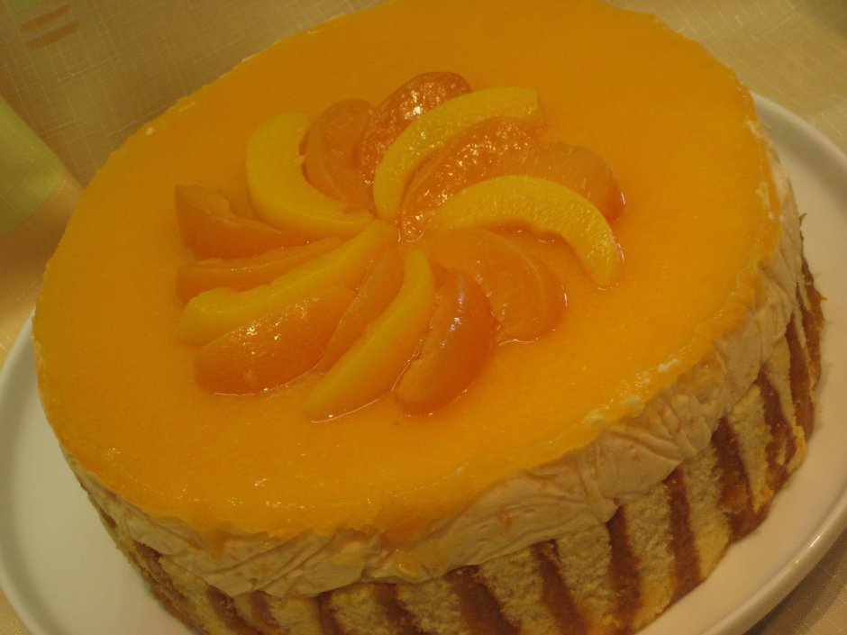 Торт суфле с абрикосами