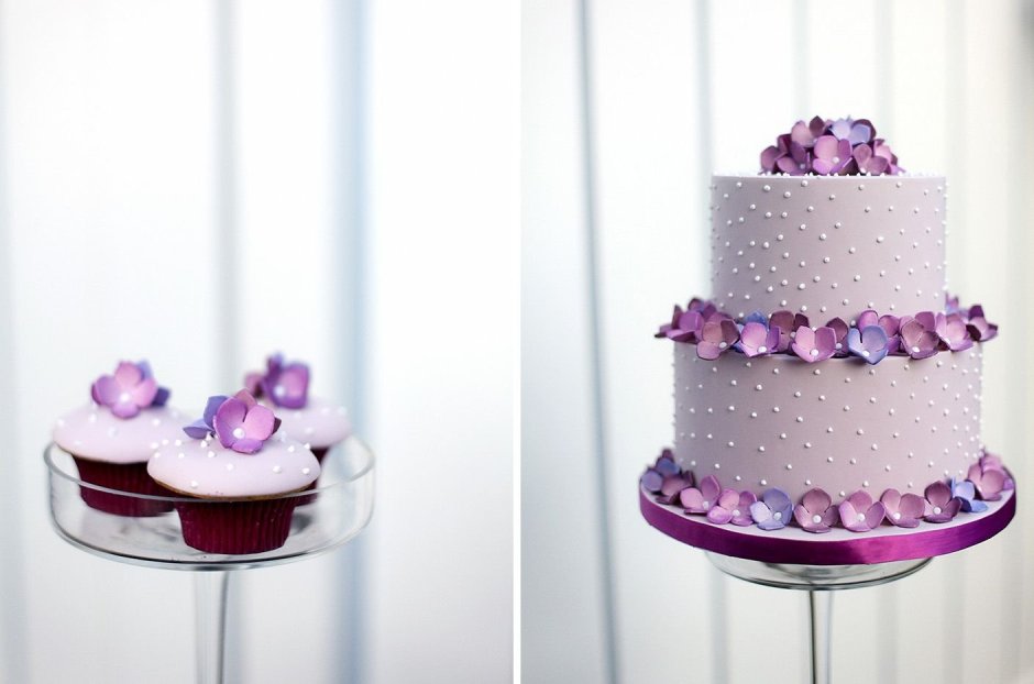 Декор на торт фиолетовый цвет глазури