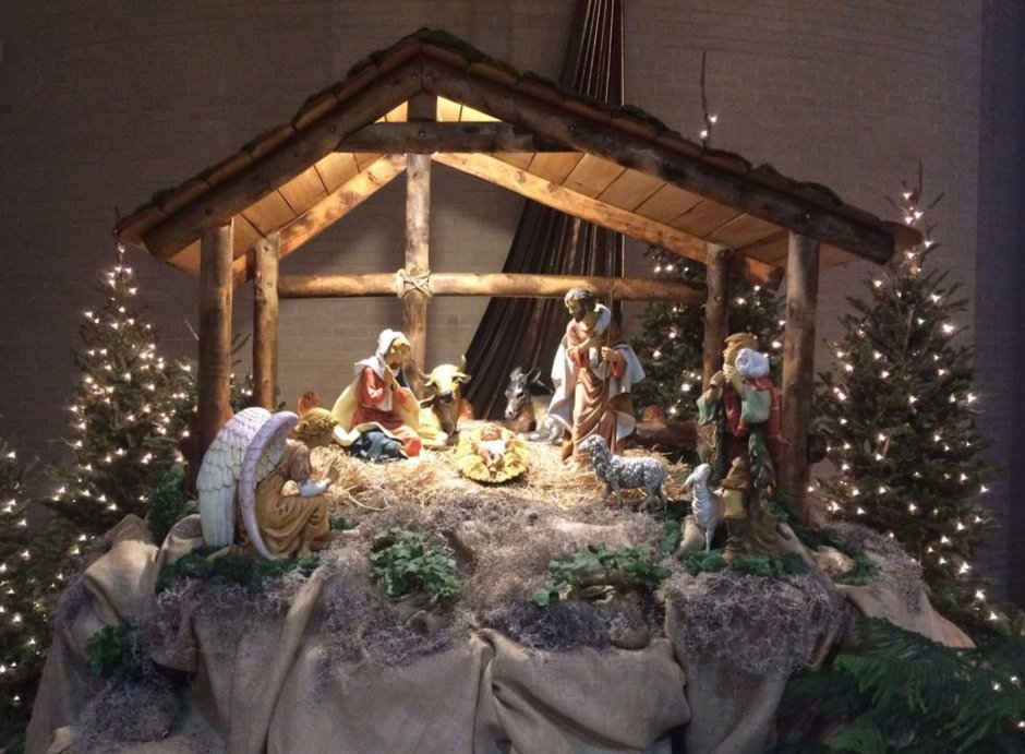 Набор из 2-х декоративных фигурок "рождение Иисуса",
