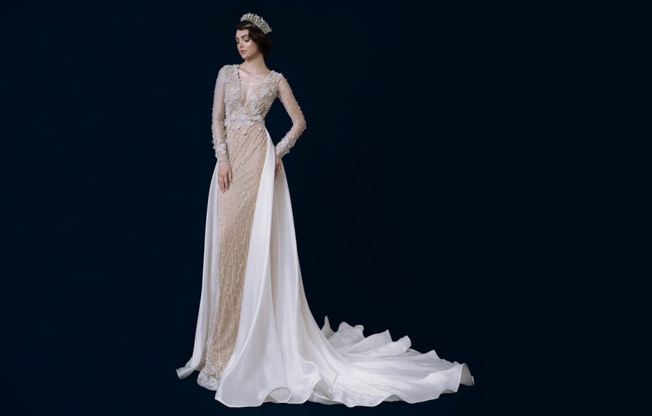Свадебная платье с красивым фоном 2021