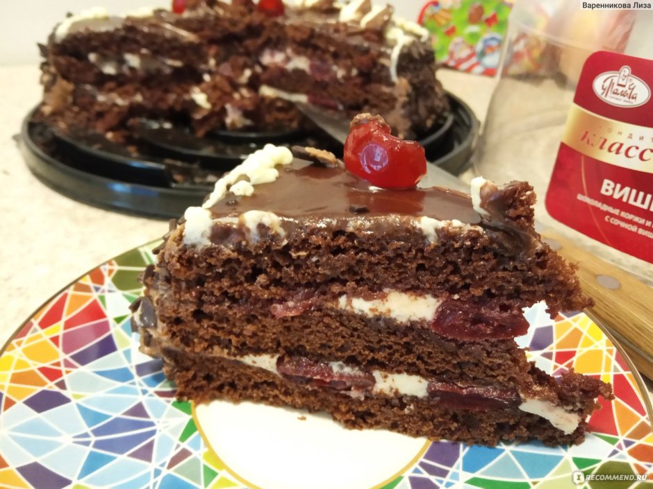 Торт от Палыча с вишней и шоколадом