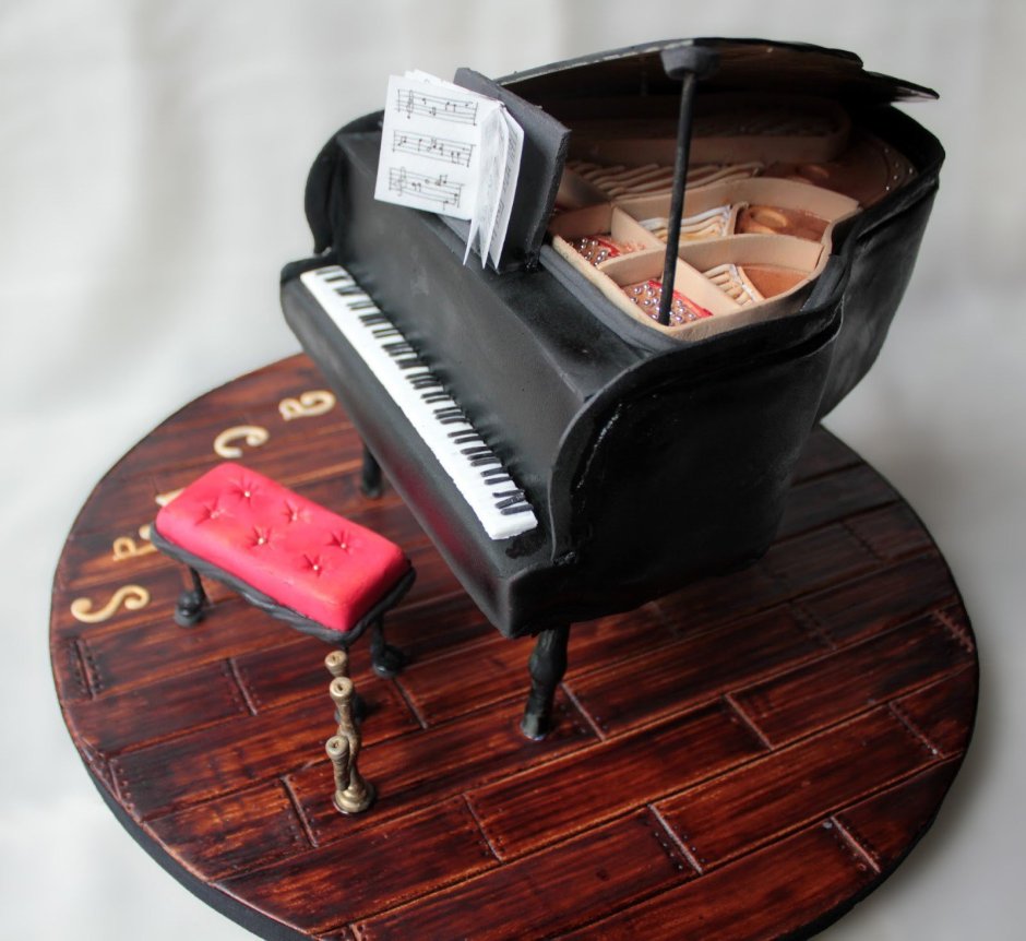 Торт для музыканта фортепиано