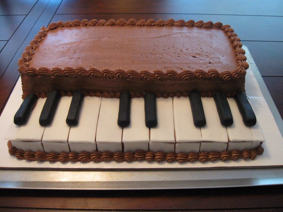 Торт пианино для мальчика