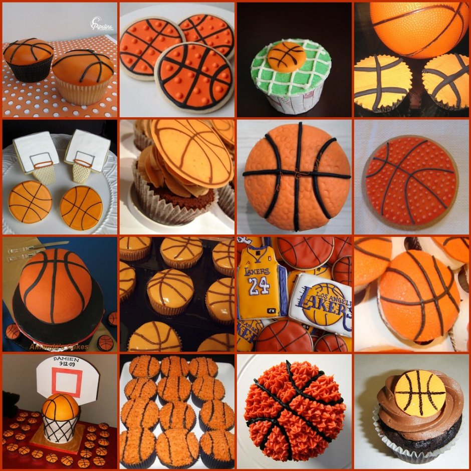 Пирожные баскетбольная тема