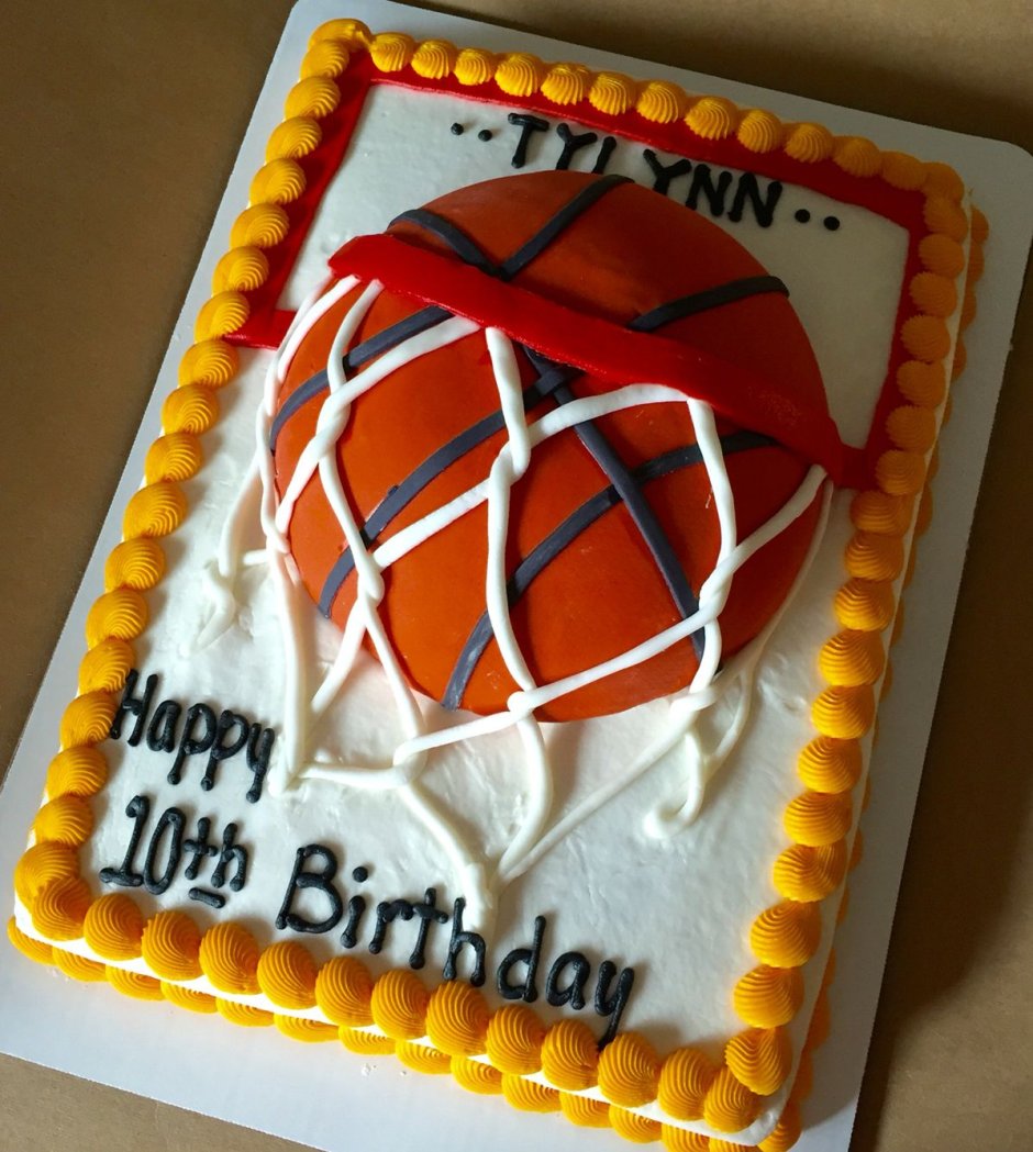 Кремовый торт для баскетболиста
