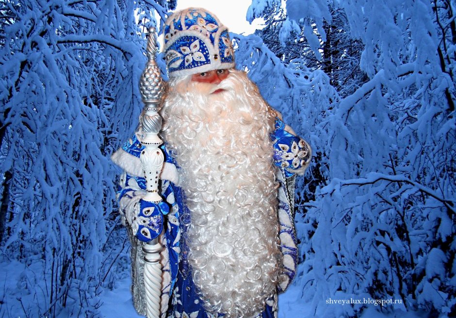 Посох Деда Мороза патированный