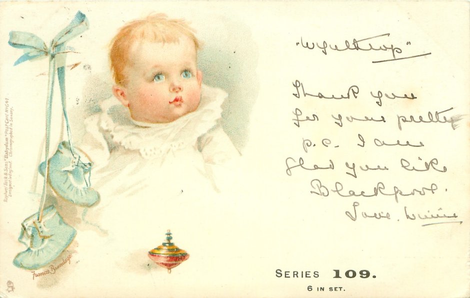 Открытки с изображением младенца