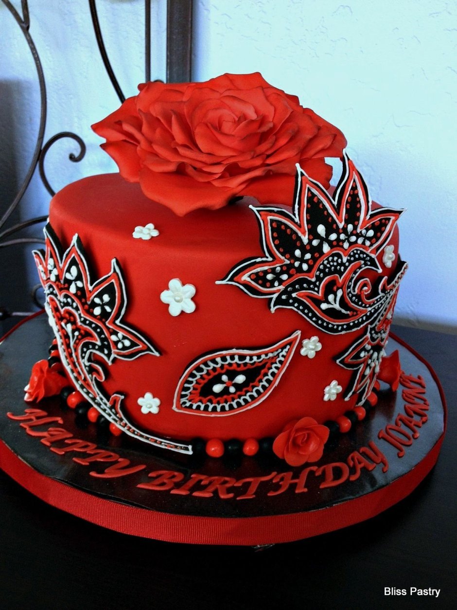 Детский тортик в Красном цвете
