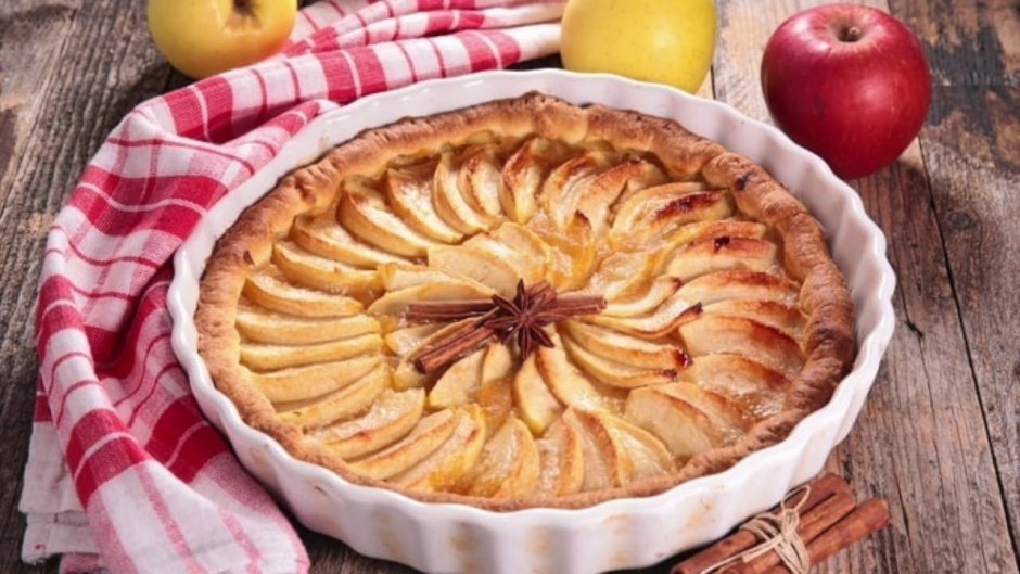 Яблочный пирог в форме