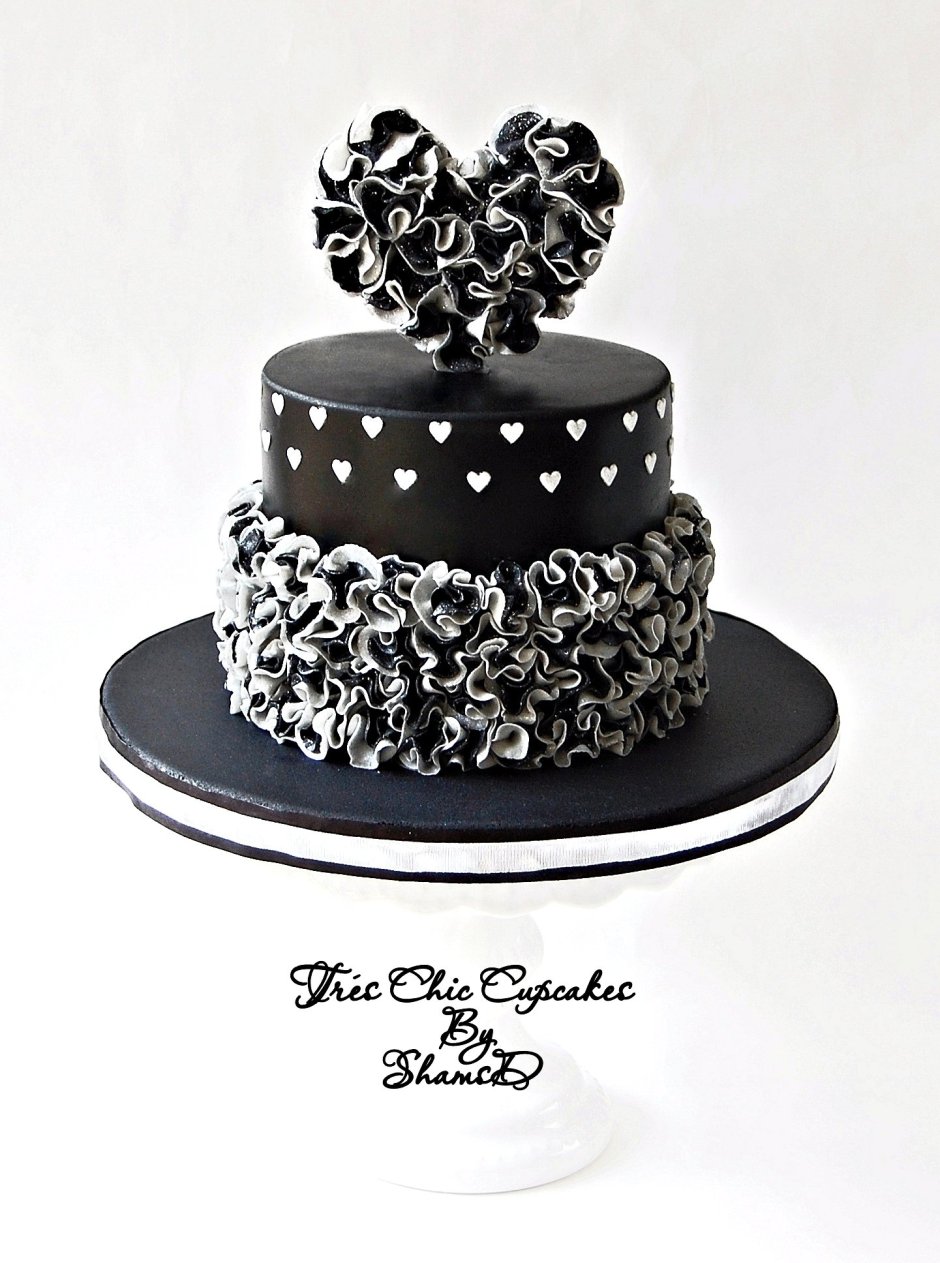 Черный торт на свадьбу