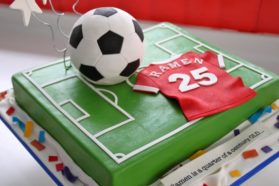 Торт футбольный мяч для мальчика Зенит