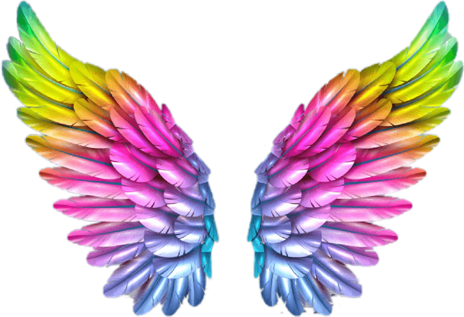 Разноцветные Крылья ангела