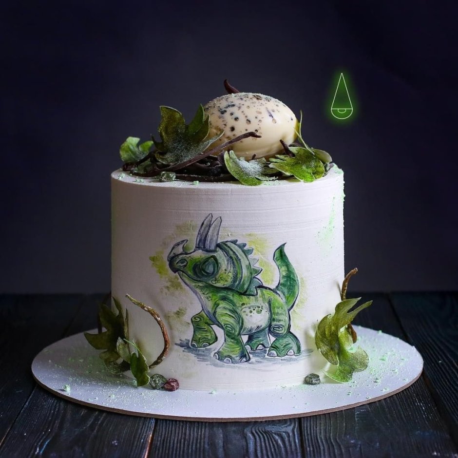 Муссовый торт с динозаврами
