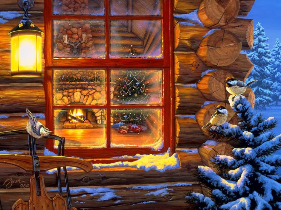Рождественские картины Даррелл Буш