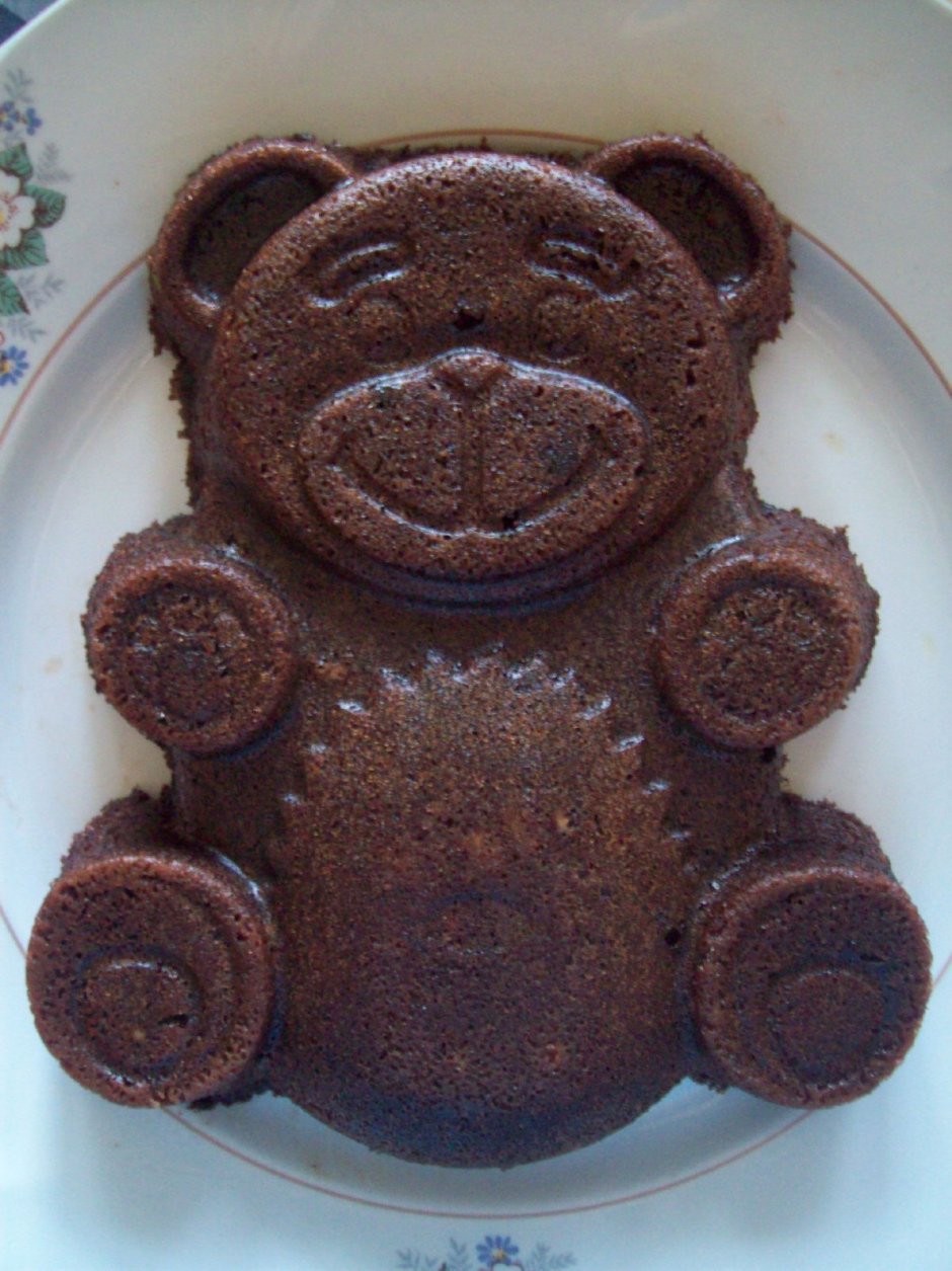 Торт мишка Тедди 3д