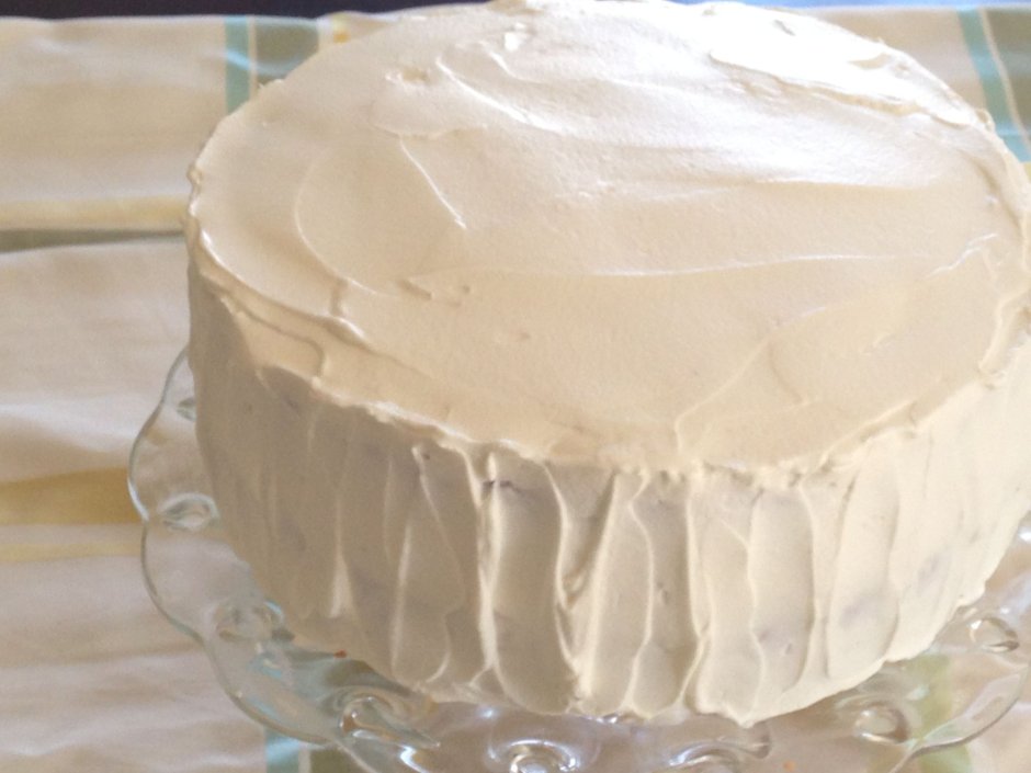 Торт с белым воздушным кремом
