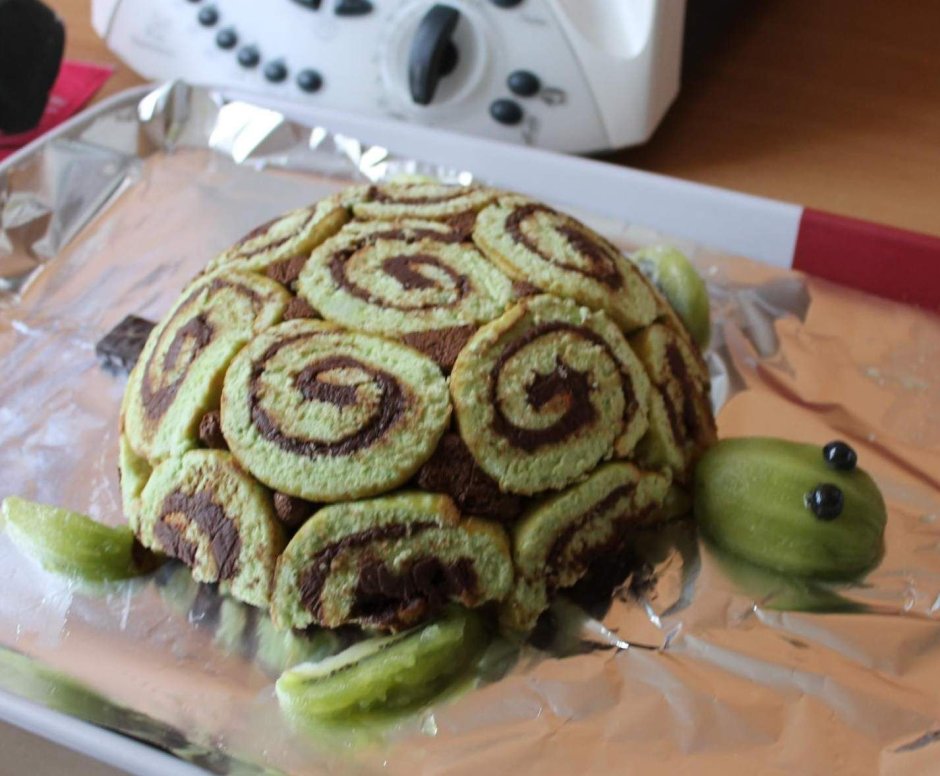 Торт черепаха с бананом