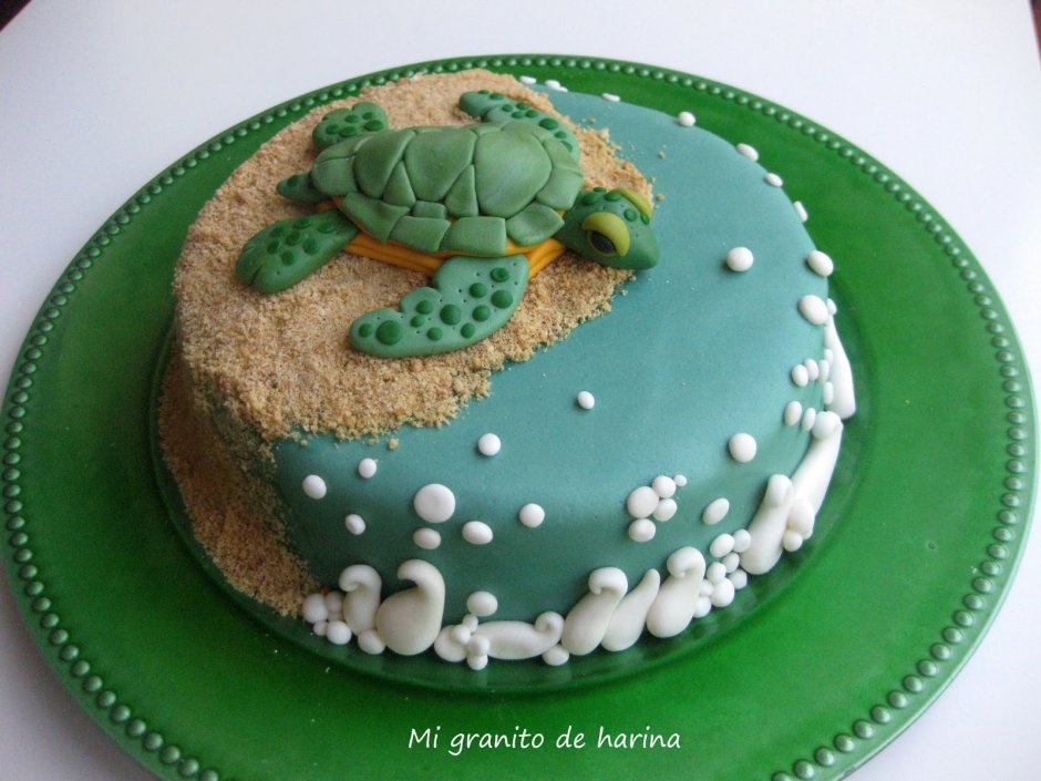 Торт черепаха с киви