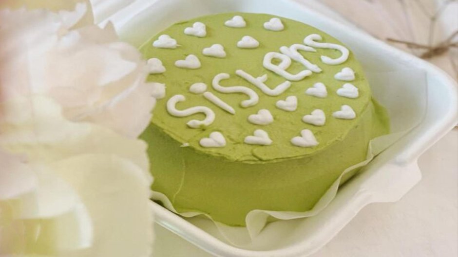 Бенто торт зеленый