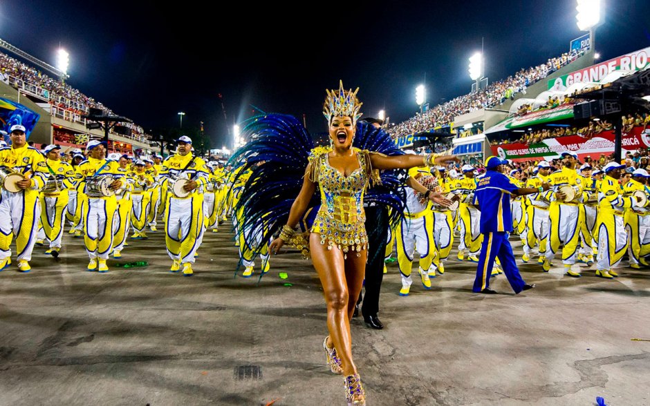 Карнавал в Рио, Бразилия школы самбы