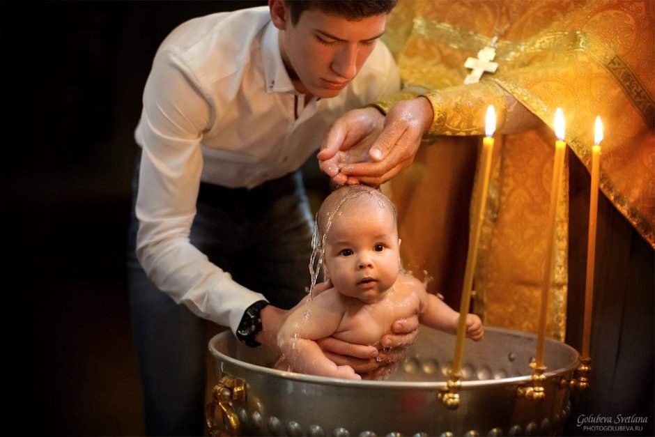 Фотосъемка крещения ребенка
