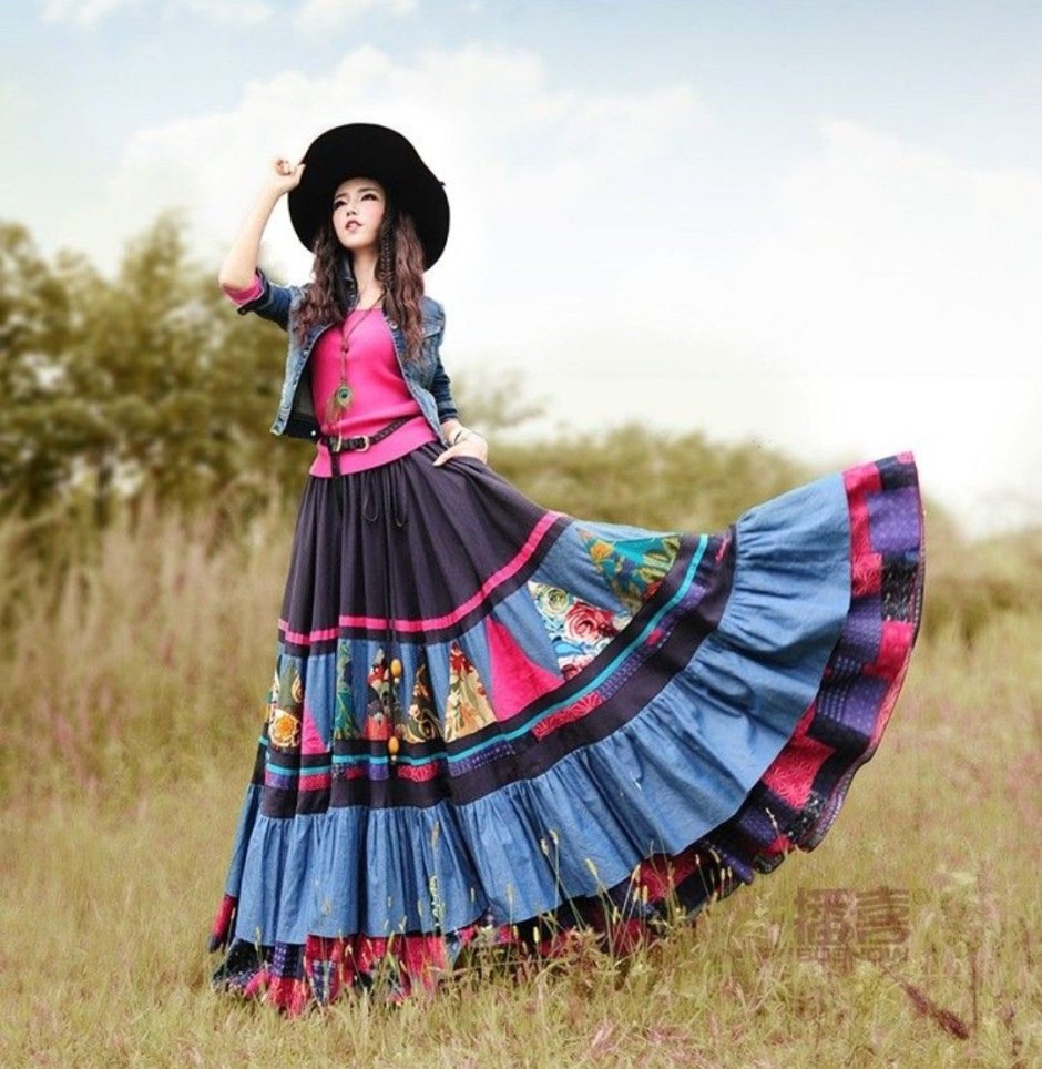 Платье в цыганском стиле