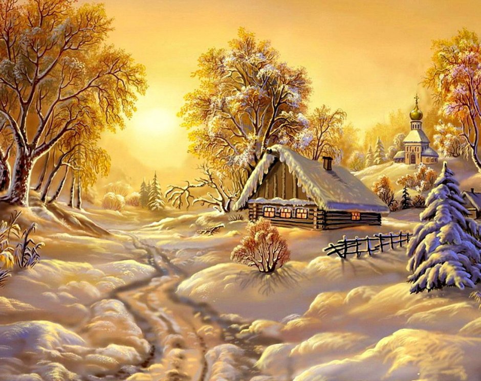 Зимние пейзажи Виктора Цыганова