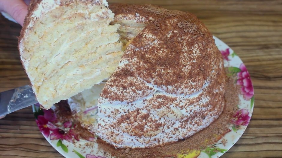 Торт черепаха со сметаной и сгущенкой