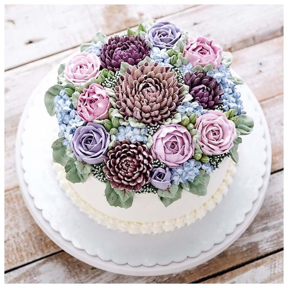 Искусство цветы для торт декор
