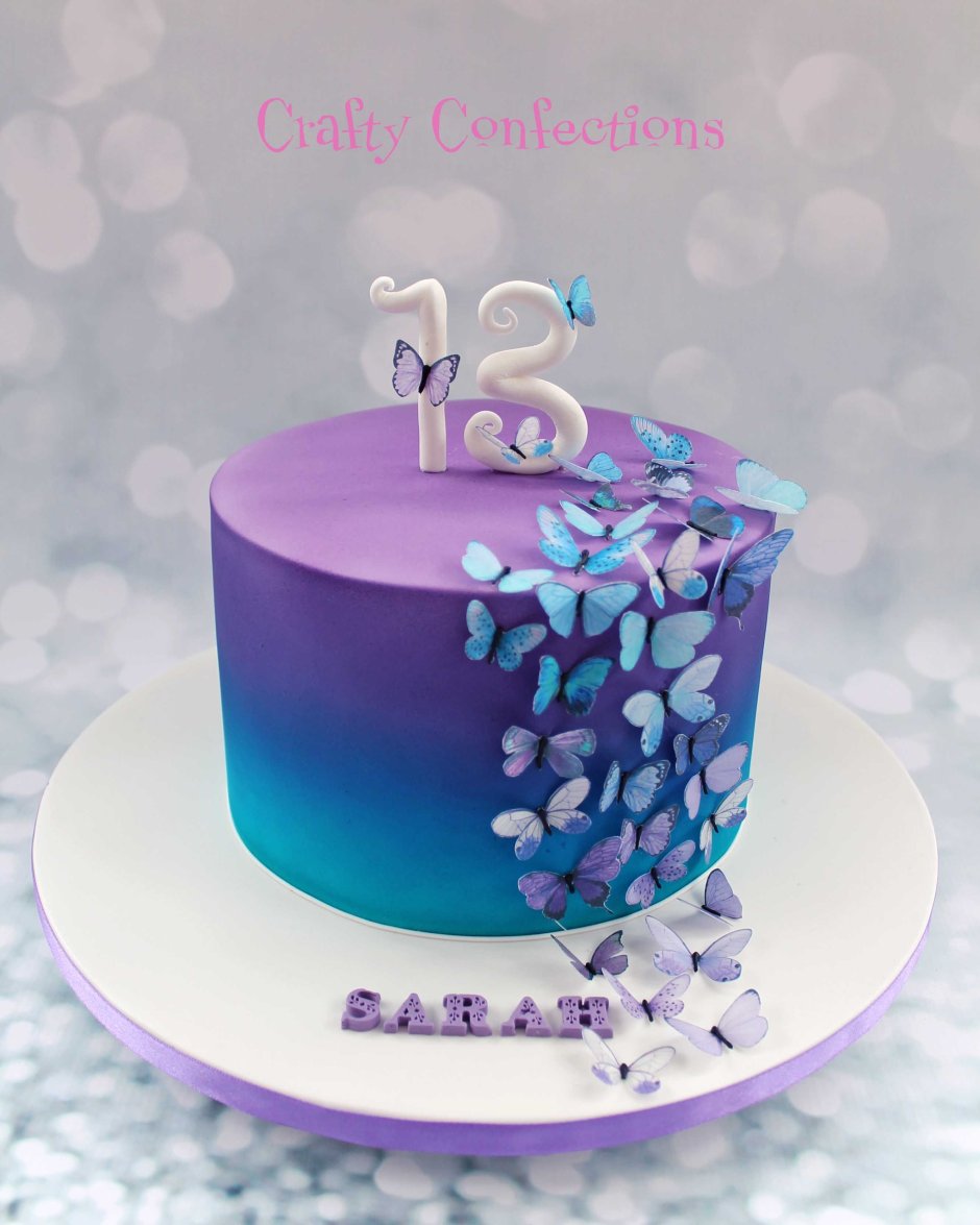 Фиолетовый торт для девочки