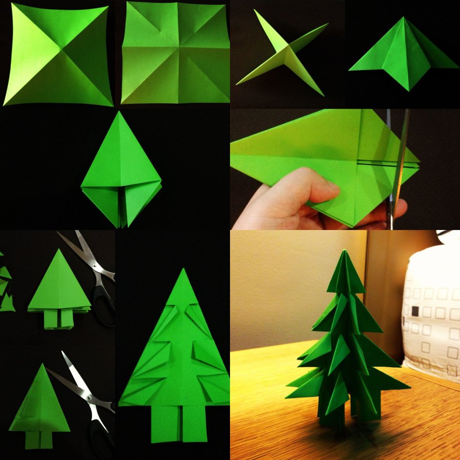 Модульное оригами Рождество