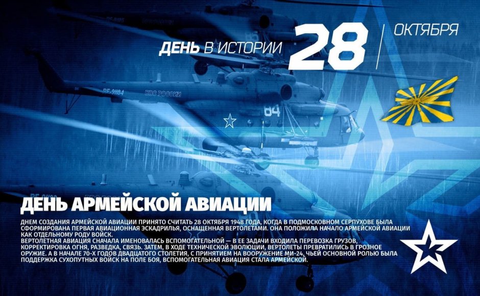 День создания армейской авиации России 28 октября