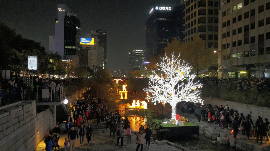 Осень в Сеуле улицы