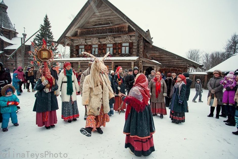 Новогодние гуляния в старину